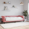 vidaXL Sofa z materacem do spania, różowa, 80x200 cm, aksamit