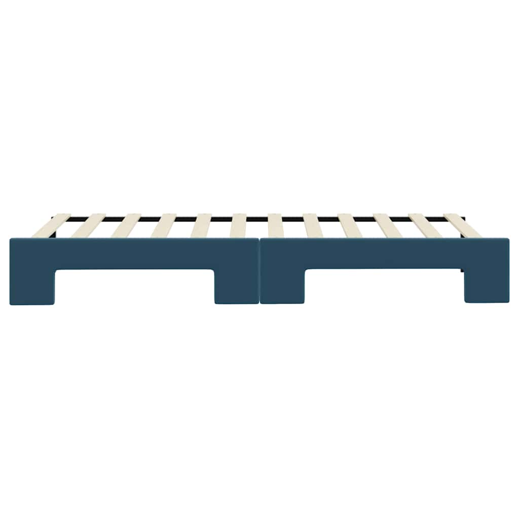 vidaXL Sofa rozsuwana, niebieska, 80x200 cm, aksamit
