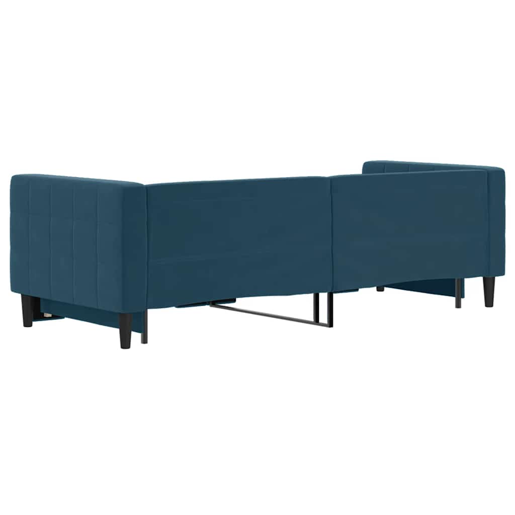 vidaXL Sofa rozsuwana, niebieska, 80x200 cm, aksamit