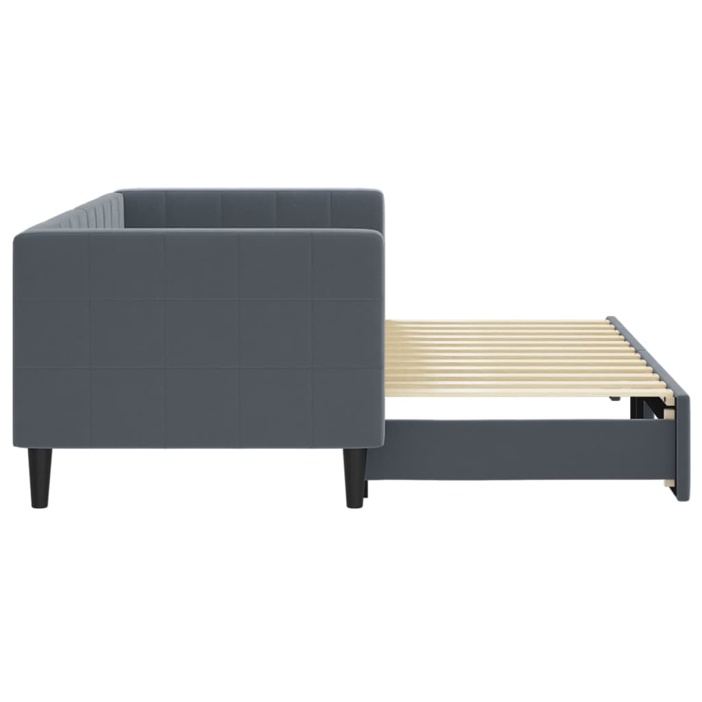 vidaXL Sofa rozsuwana, ciemnozielona, 80x200 cm, aksamit