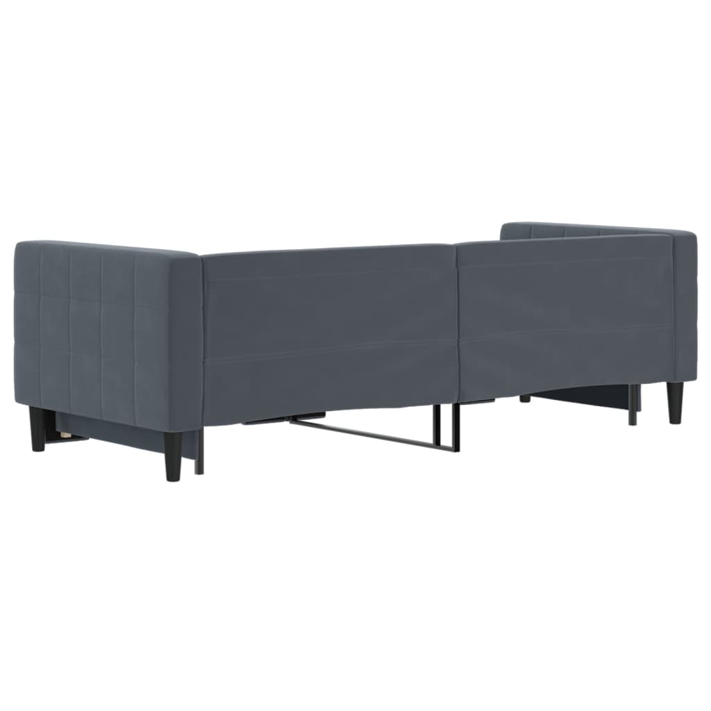 vidaXL Sofa rozsuwana, ciemnozielona, 80x200 cm, aksamit