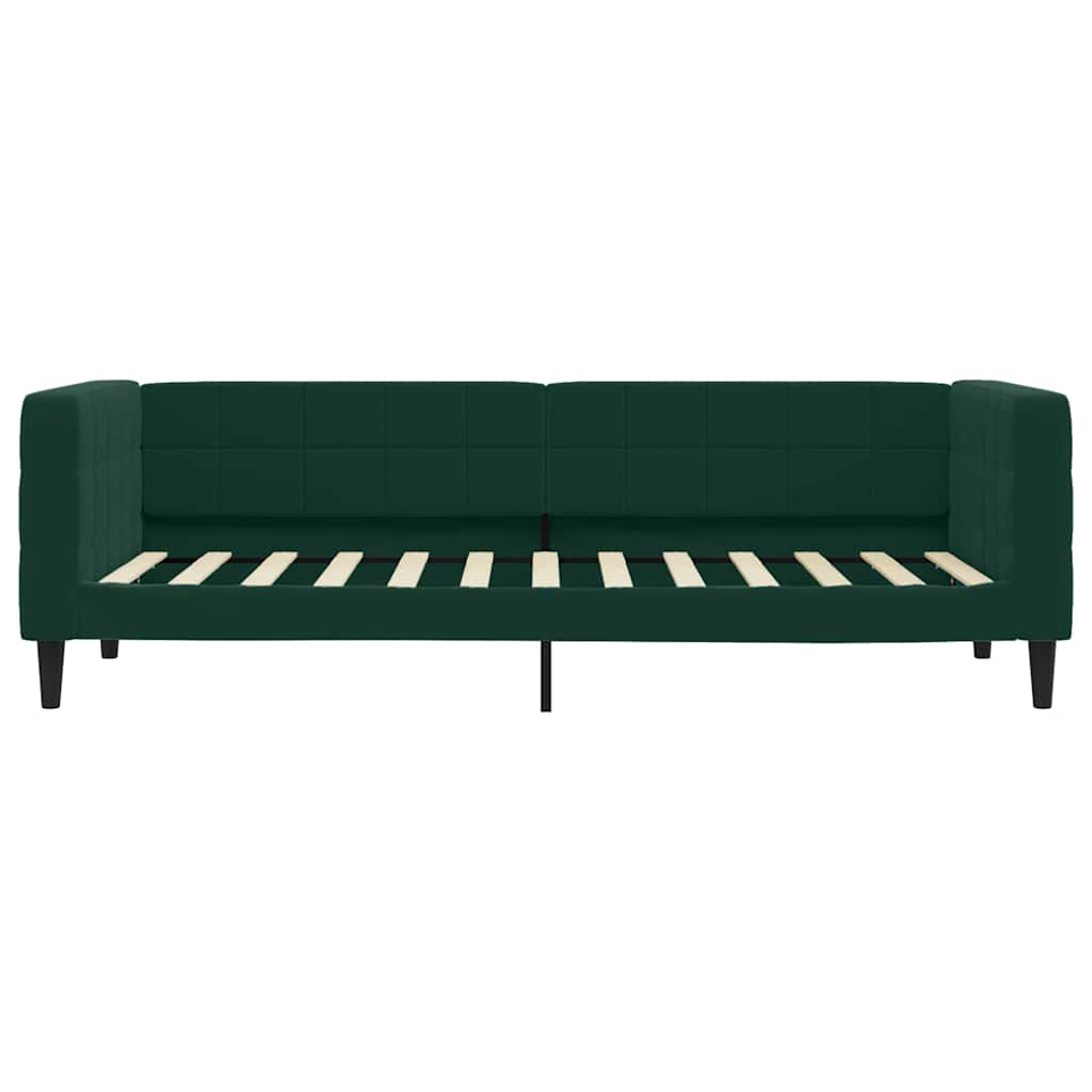 vidaXL Sofa rozsuwana, ciemnozielona, 80x200 cm, aksamit