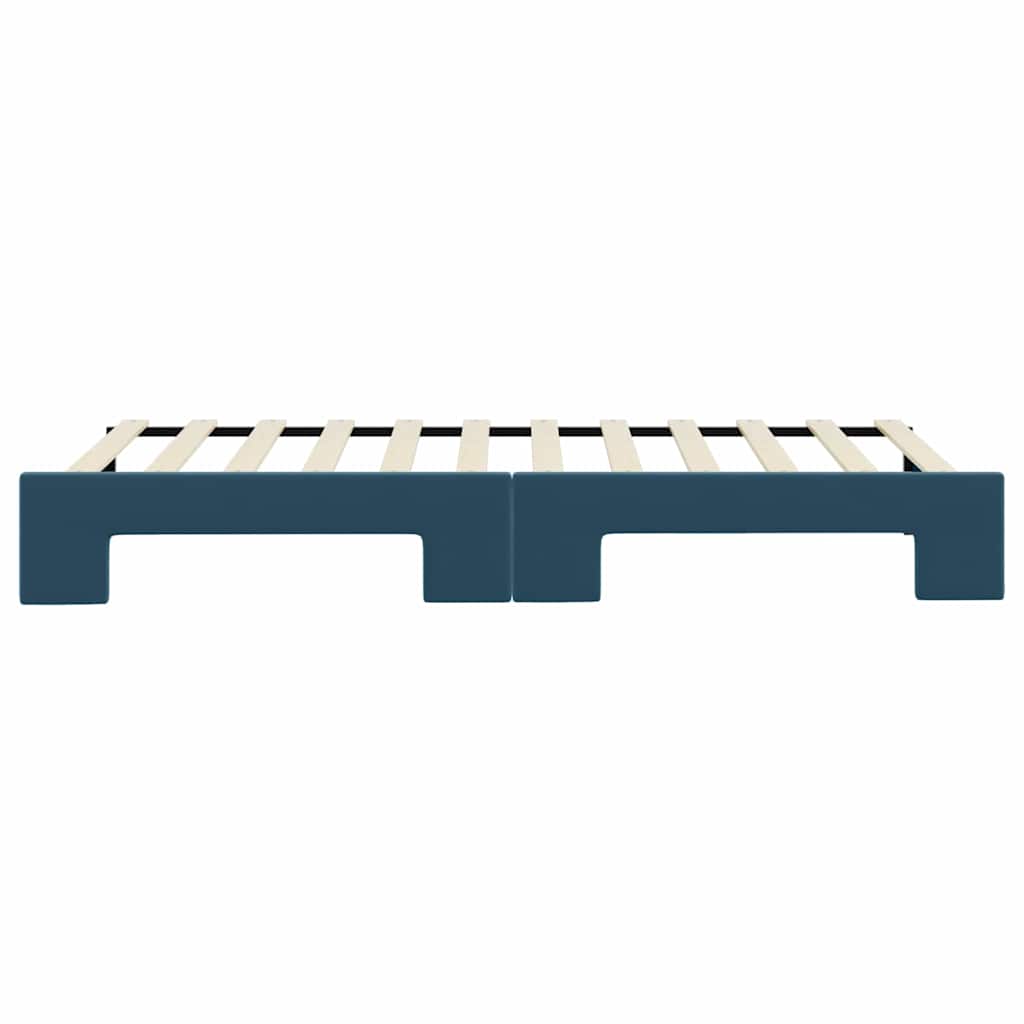 vidaXL Sofa rozsuwana, niebieska, 90x200 cm, aksamit
