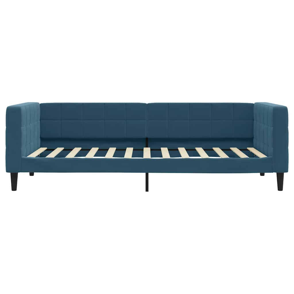 vidaXL Sofa rozsuwana, niebieska, 100x200 cm, aksamit