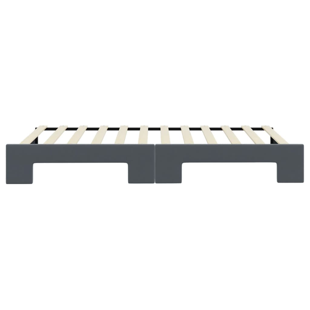 vidaXL Sofa rozsuwana, ciemnoszara, 100x200 cm, aksamit