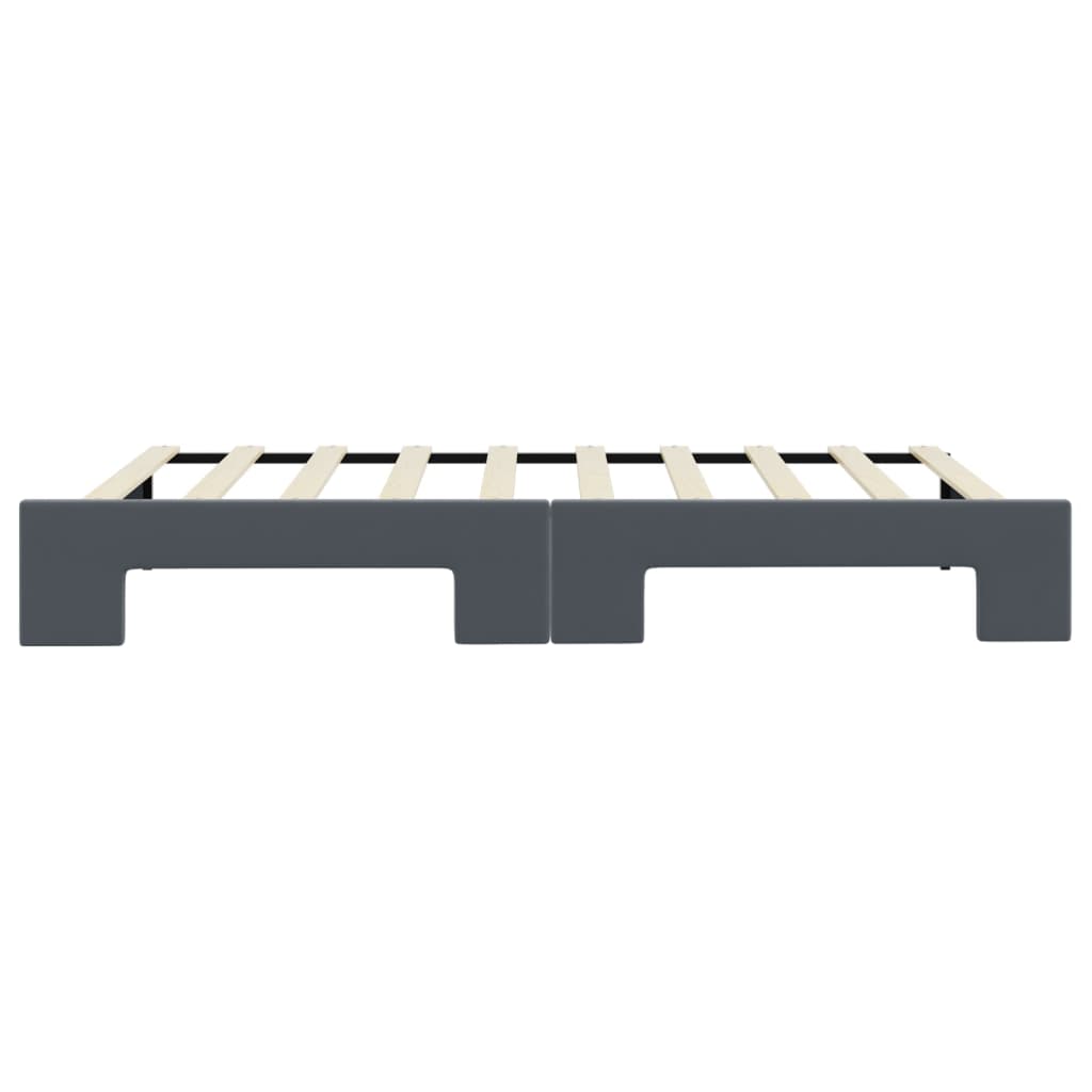 vidaXL Sofa rozsuwana, ciemnoszara, 90x190 cm, aksamit