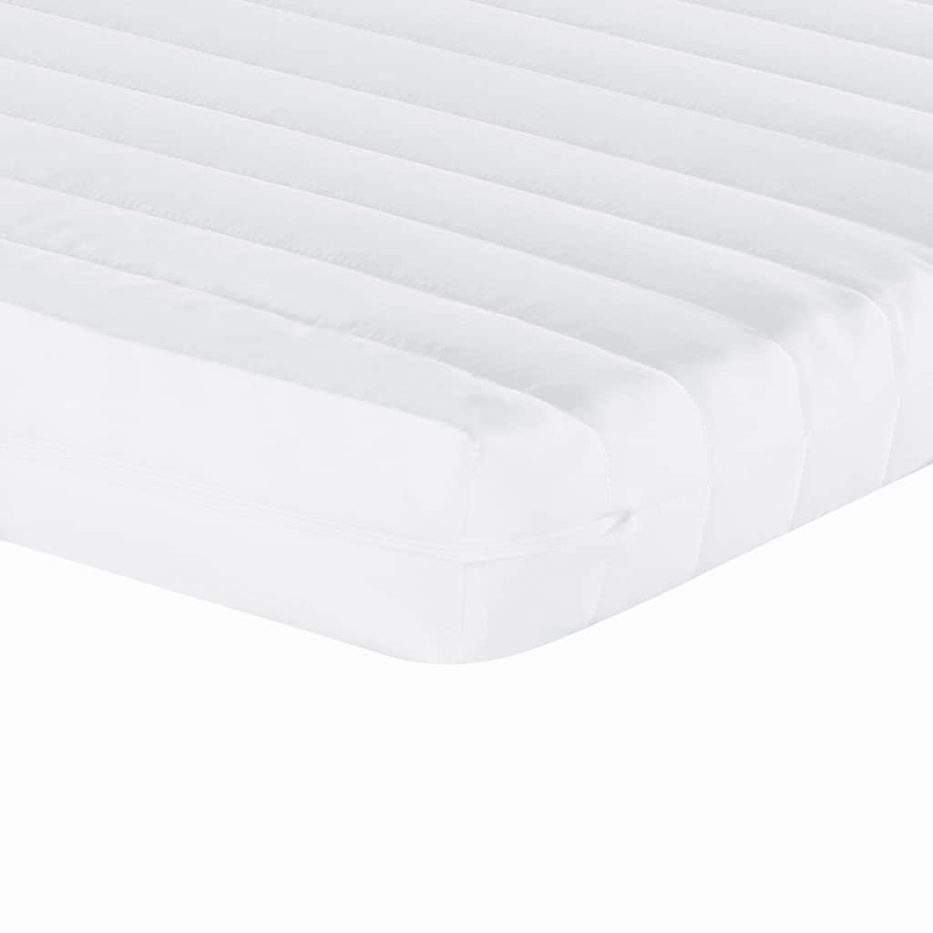 vidaXL Sofa rozsuwana z materacami, ciemnozielona, 80x200 cm, aksamit