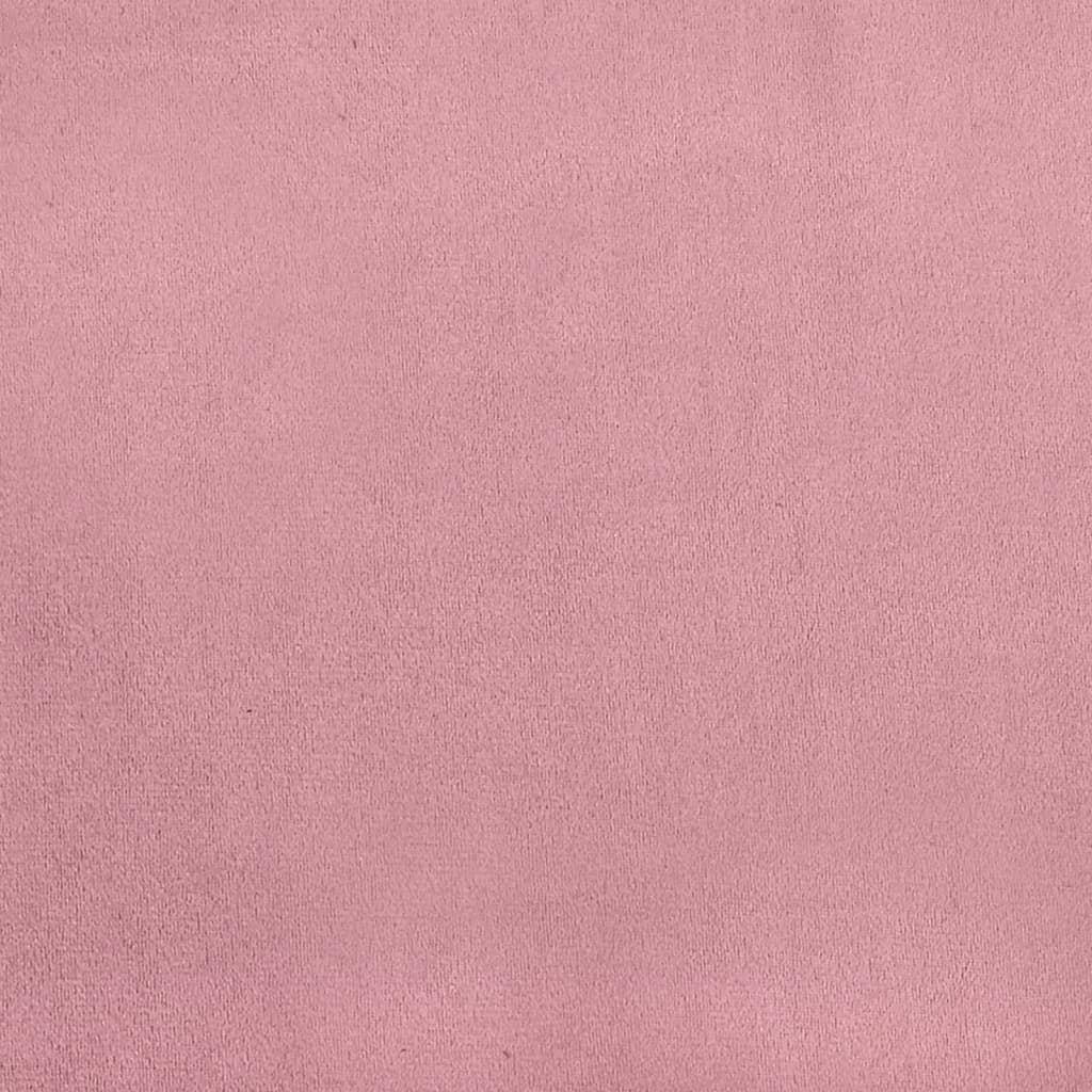 vidaXL Sofa rozsuwana z materacami, różowa, 80x200 cm, aksamit