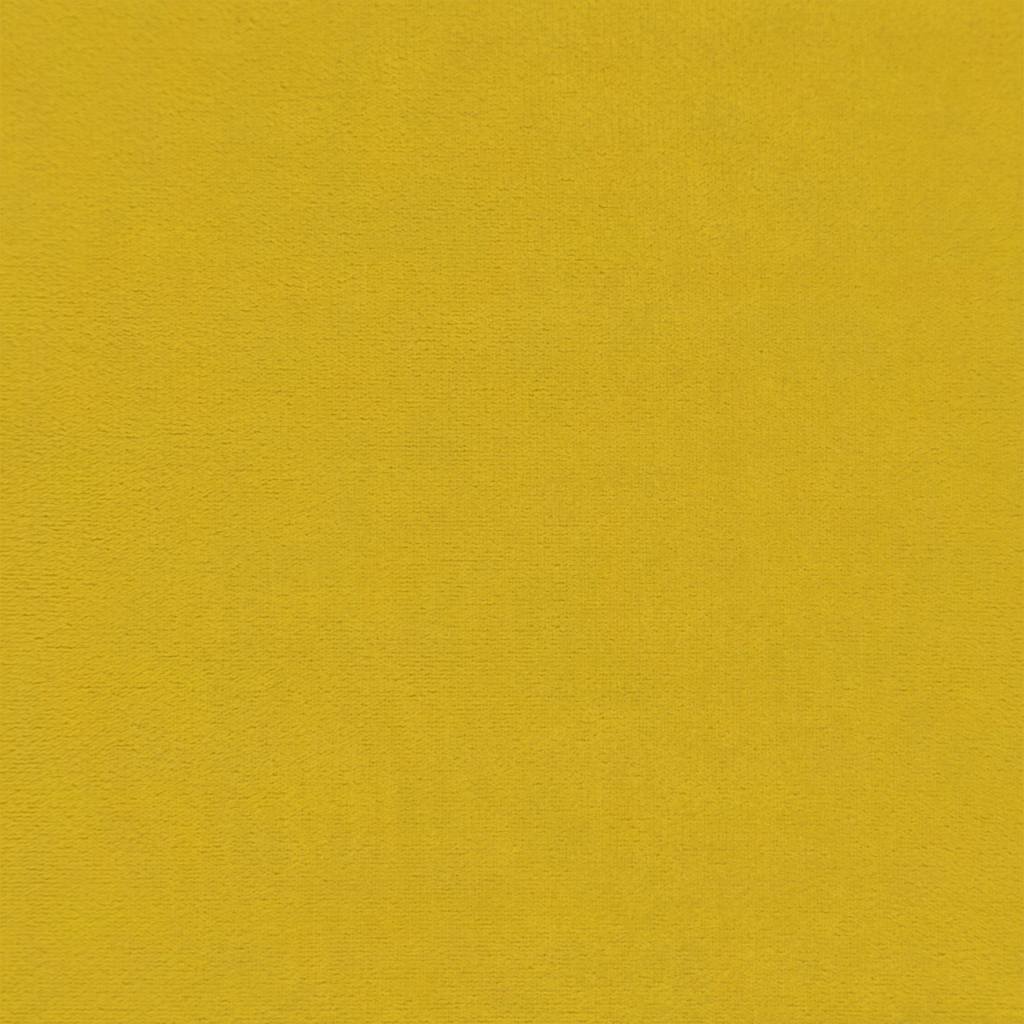 vidaXL Sofa rozsuwana z materacami, żółta, 100x200 cm, aksamit