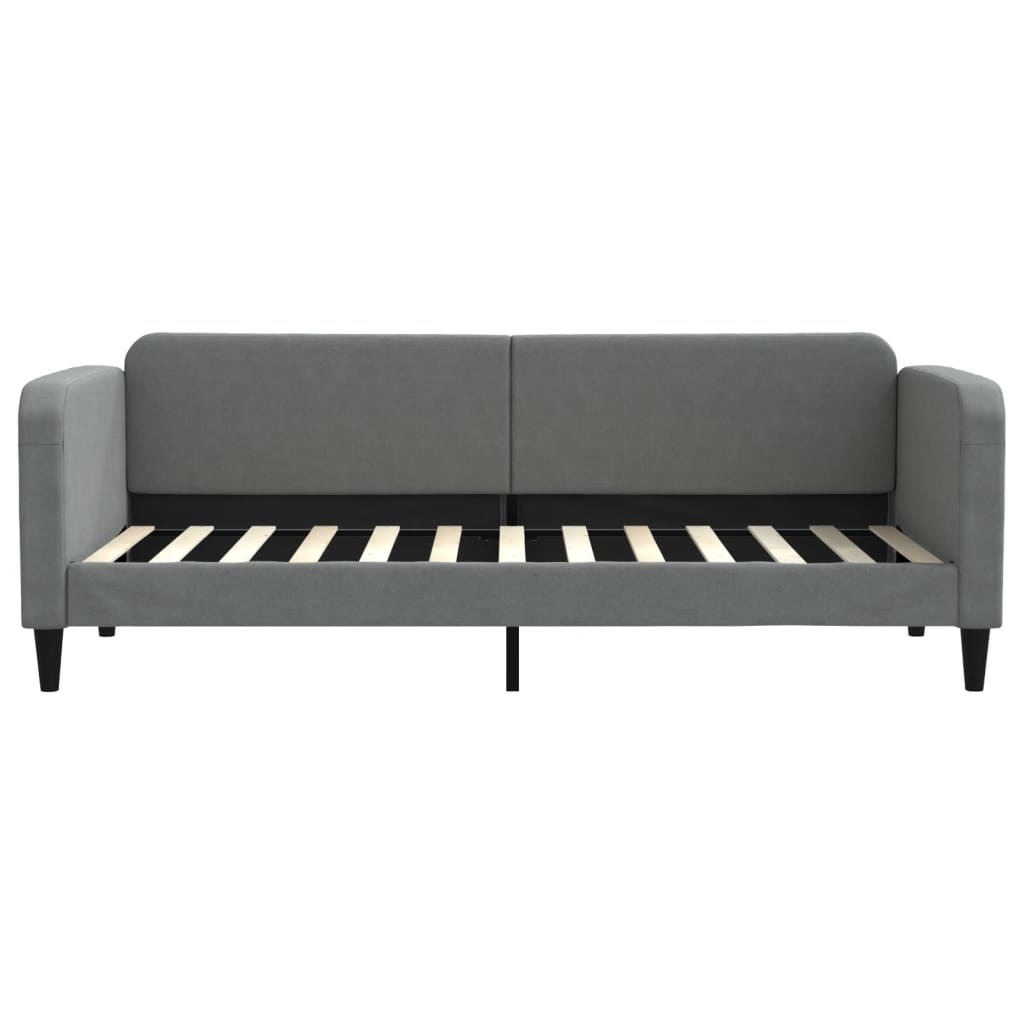 vidaXL Sofa z materacem do spania, ciemnoszara, 80x200 cm, tkanina