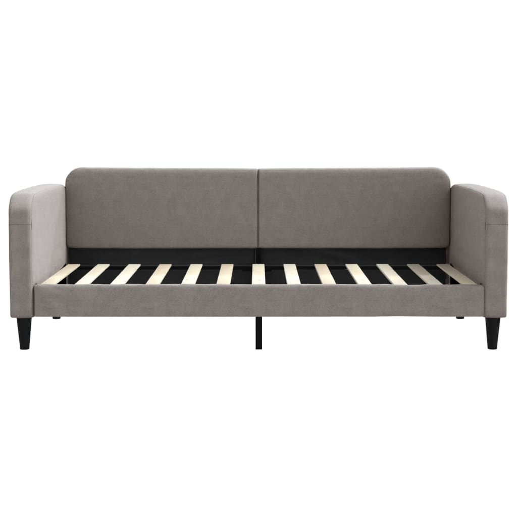 vidaXL Sofa z materacem do spania, kolor taupe, 90x200 cm, tkanina
