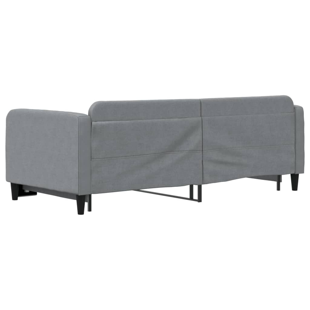 vidaXL Sofa rozsuwana, jasnoszara, 90x200 cm, tkanina