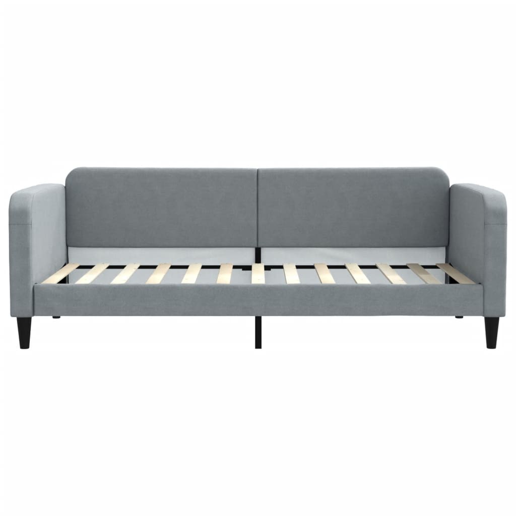 vidaXL Sofa rozsuwana, jasnoszara, 90x200 cm, tkanina