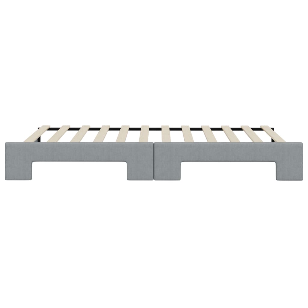 vidaXL Sofa rozsuwana, jasnoszara, 90x200 cm, tkanina