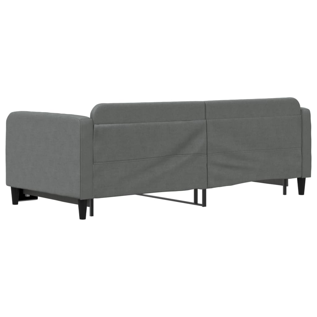 vidaXL Sofa rozsuwana, ciemnoszara, 90x200 cm, tkanina
