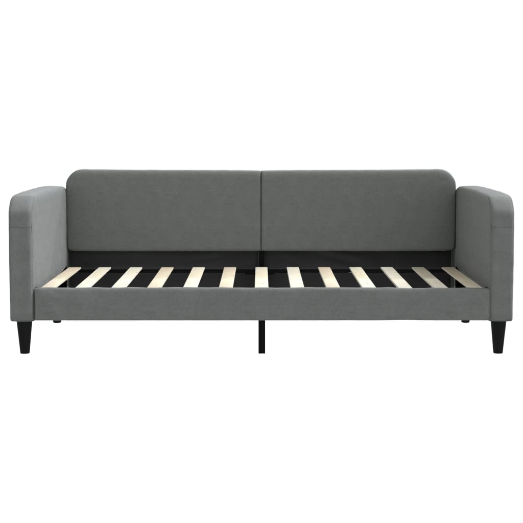 vidaXL Sofa rozsuwana, ciemnoszara, 90x200 cm, tkanina