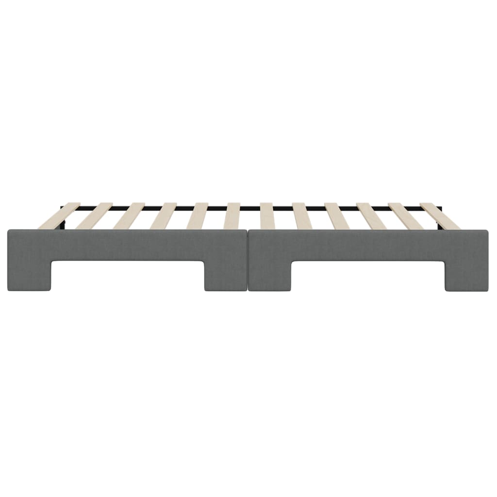 vidaXL Sofa rozsuwana, ciemnoszara, 90x200 cm, tkanina