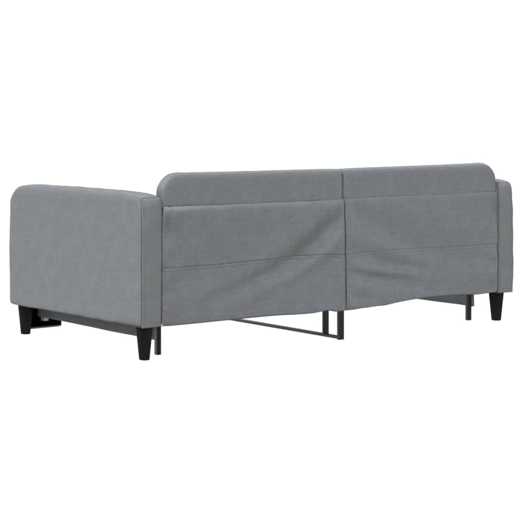 vidaXL Sofa rozsuwana, jasnoszara, 100x200 cm, tkanina