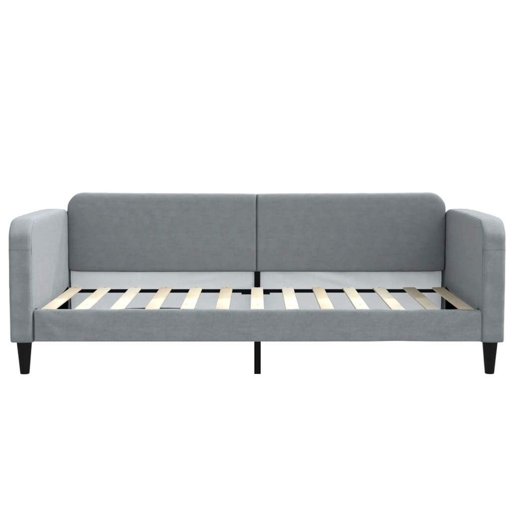 vidaXL Sofa rozsuwana, jasnoszara, 100x200 cm, tkanina