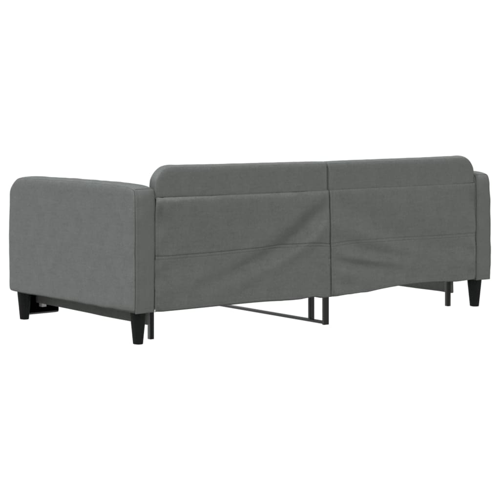 vidaXL Sofa rozsuwana, ciemnoszara, 100x200 cm, tkanina