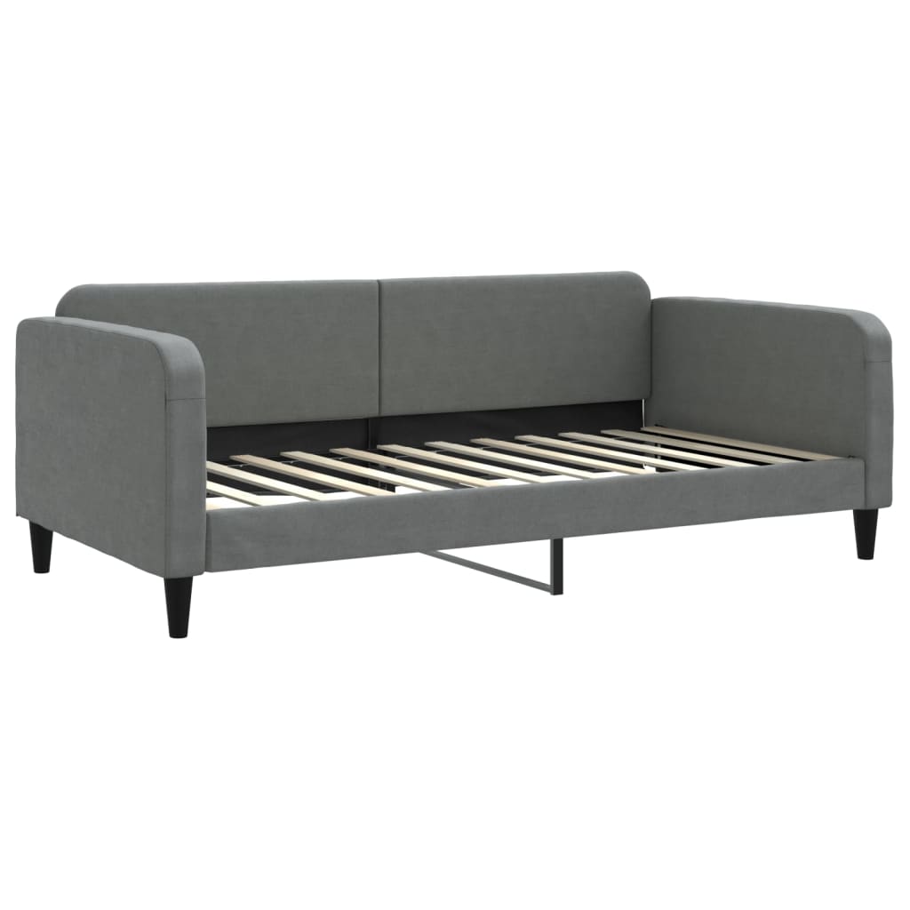 vidaXL Sofa rozsuwana, ciemnoszara, 100x200 cm, tkanina