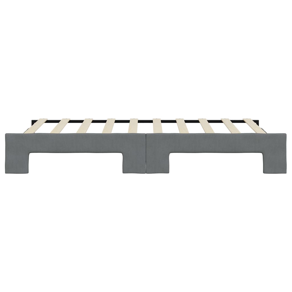 vidaXL Sofa rozsuwana, ciemnoszara, 90x190 cm, tkanina