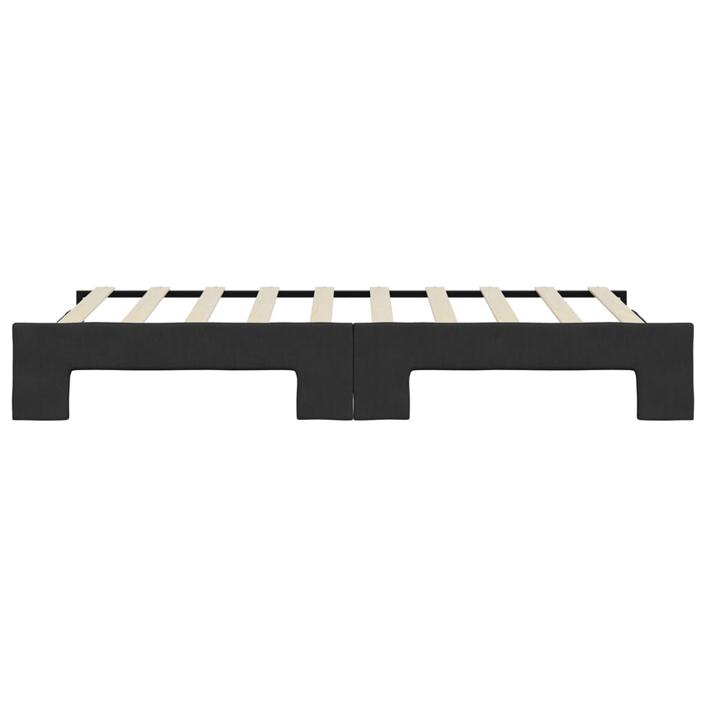 vidaXL Sofa rozsuwana, czarna, 90x190 cm, tkanina