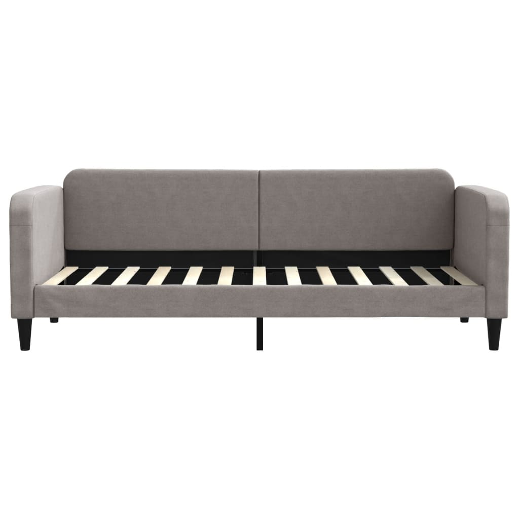 vidaXL Sofa rozsuwana z szufladami, taupe, 80x200 cm, tkanina