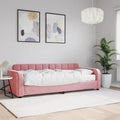 vidaXL Sofa z materacem do spania, różowa, 80x200 cm, aksamit