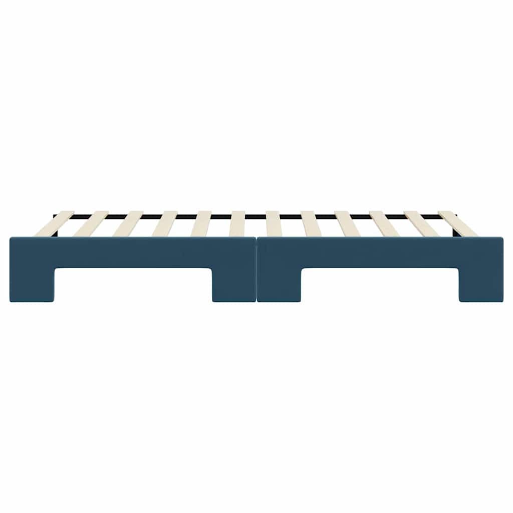 vidaXL Sofa rozsuwana, niebieska, 80x200 cm, aksamit