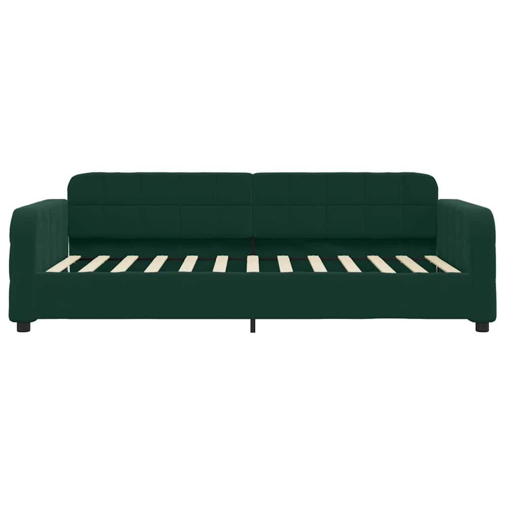 vidaXL Sofa rozsuwana, ciemnozielona, 80x200 cm, aksamit