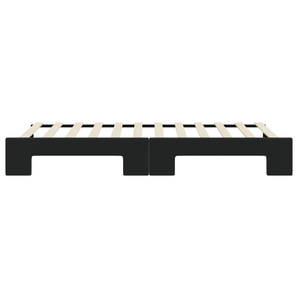 vidaXL Sofa rozsuwana, czarna, 80x200 cm, aksamit