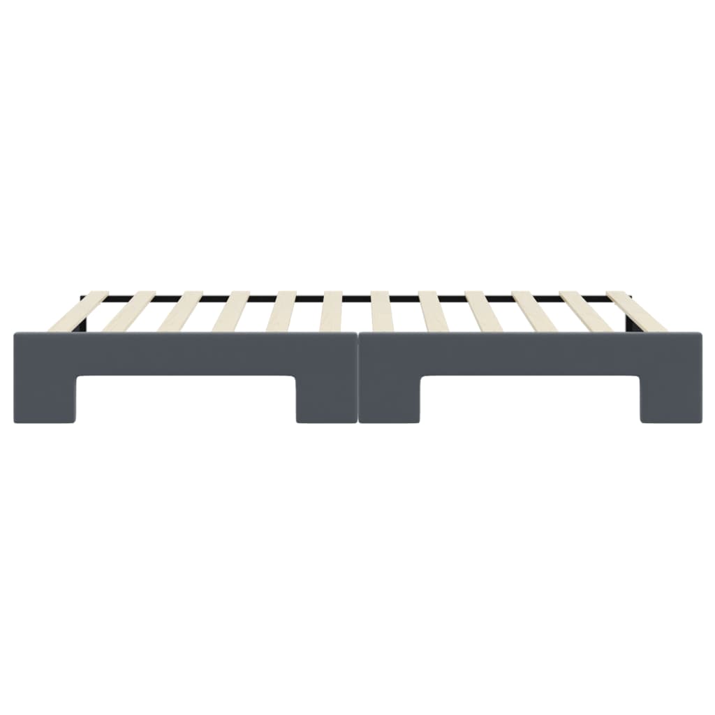 vidaXL Sofa rozsuwana, ciemnoszara, 90x200 cm, aksamit