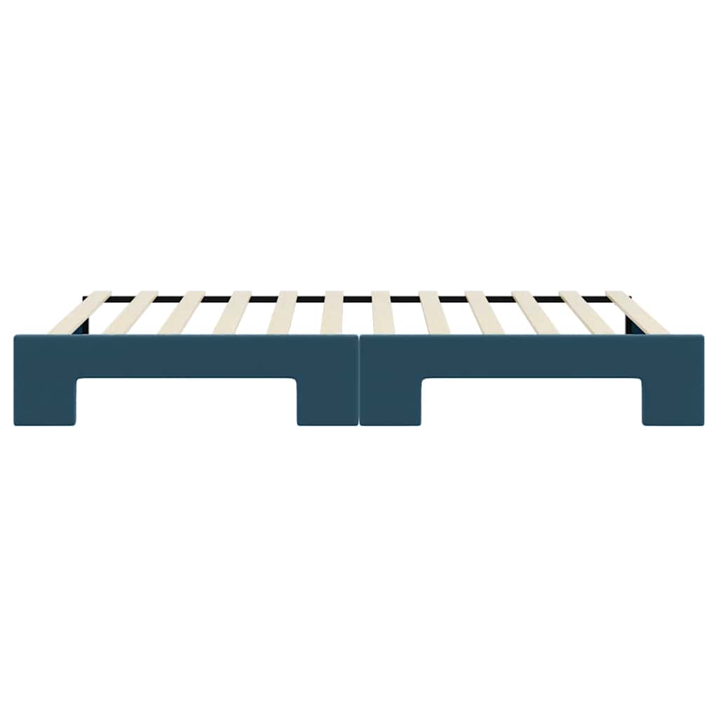 vidaXL Sofa rozsuwana, niebieska, 100x200 cm, aksamit