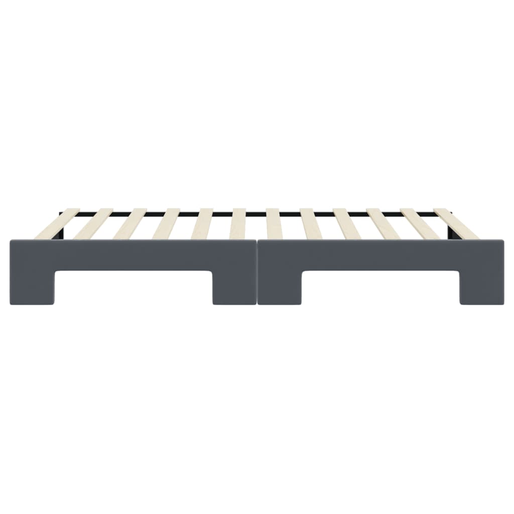 vidaXL Sofa rozsuwana, ciemnoszara, 100x200 cm, aksamit