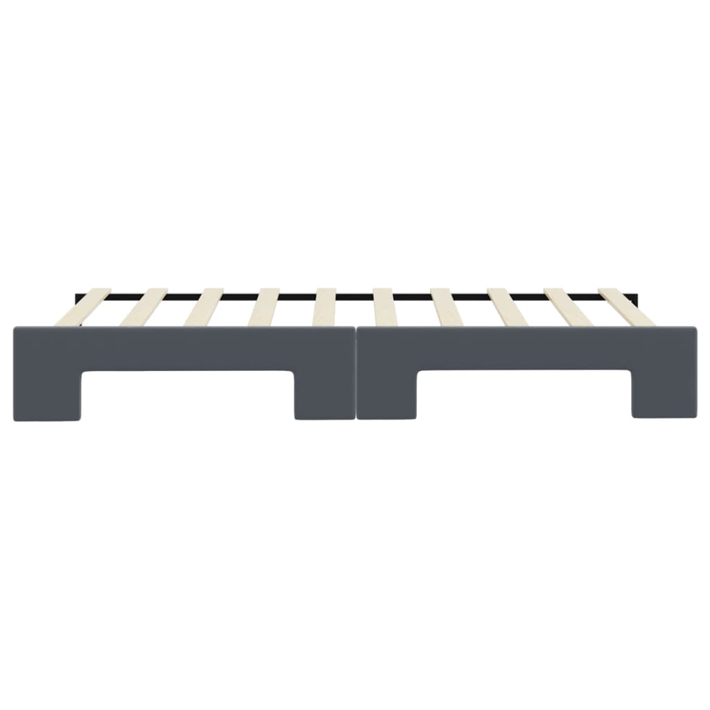 vidaXL Sofa rozsuwana, ciemnoszara, 90x190 cm, aksamit