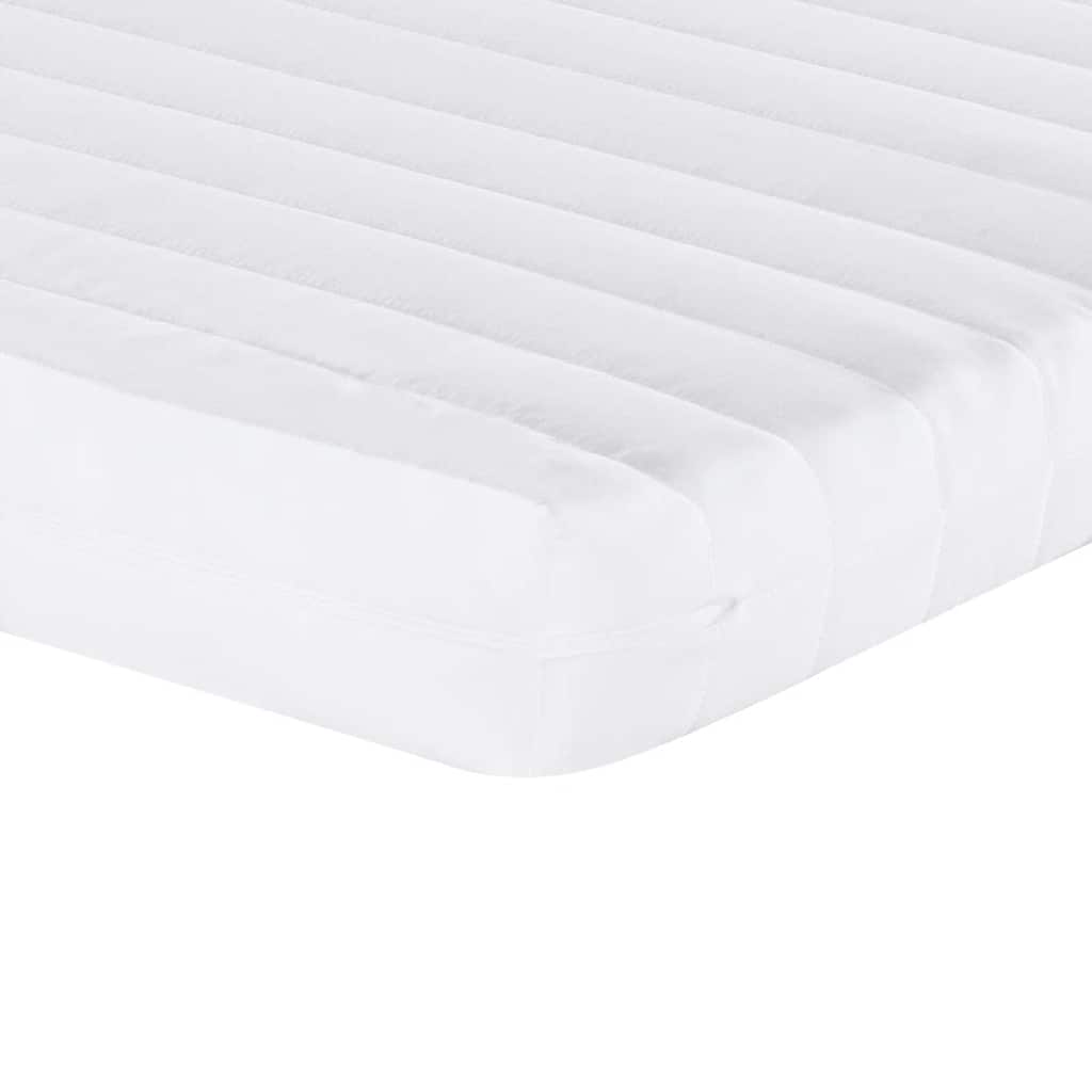 vidaXL Sofa rozsuwana z materacami, ciemnozielona, 80x200 cm, aksamit