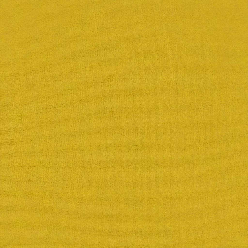 vidaXL Sofa rozsuwana z szufladami, żółta, 100x200 cm, aksamit