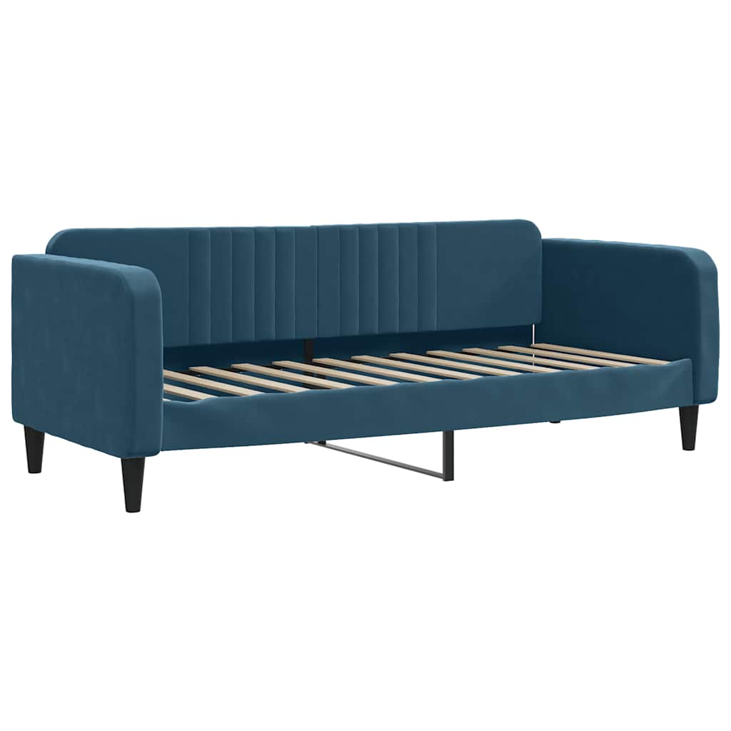 vidaXL Sofa rozsuwana, niebieska, 80x200 cm, aksamit