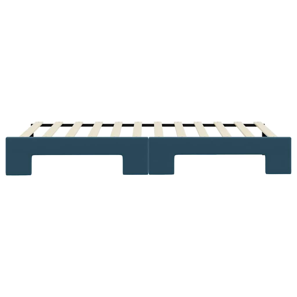 vidaXL Sofa rozsuwana, niebieska, 80x200 cm, aksamit
