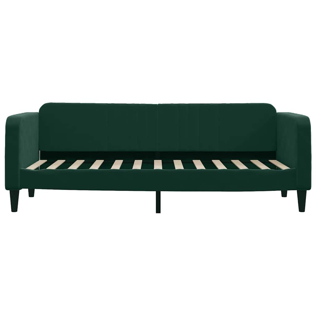 vidaXL Sofa rozsuwana, ciemnozielona, 80x200 cm, aksamit
