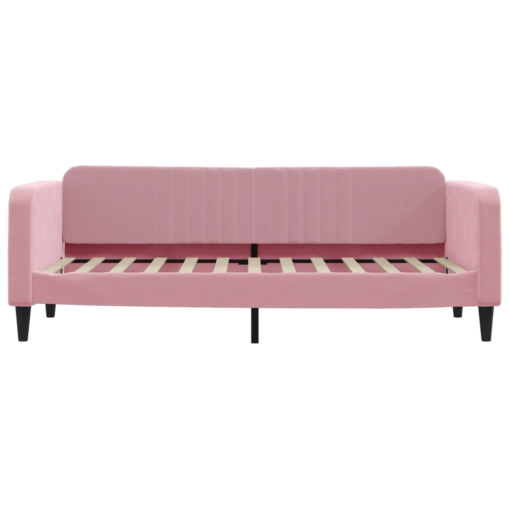 vidaXL Sofa rozsuwana, różowa, 80x200 cm, aksamit
