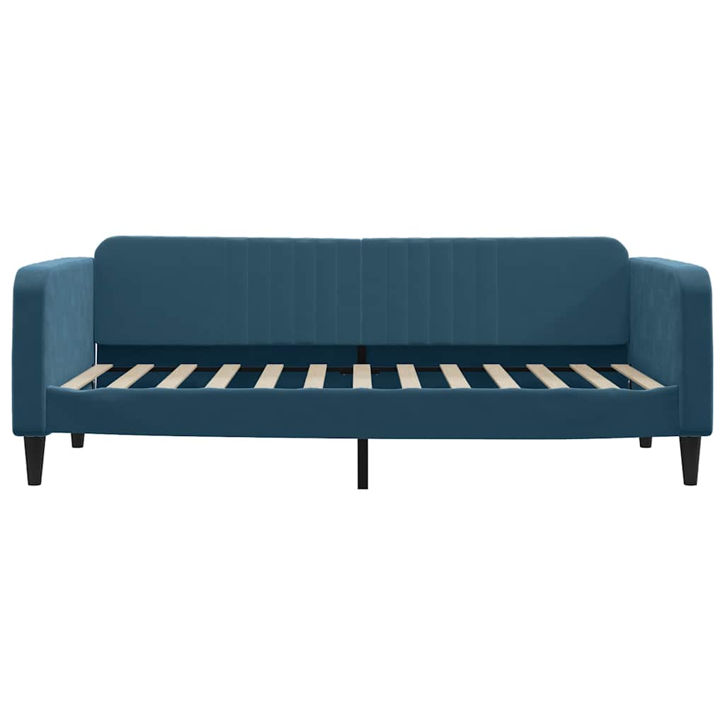 vidaXL Sofa rozsuwana, niebieska, 90x200 cm, aksamit