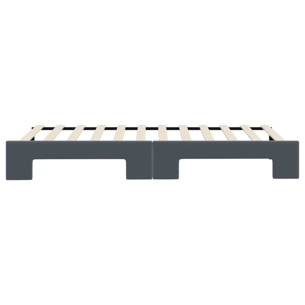 vidaXL Sofa rozsuwana, ciemnoszara, 90x200 cm, aksamit