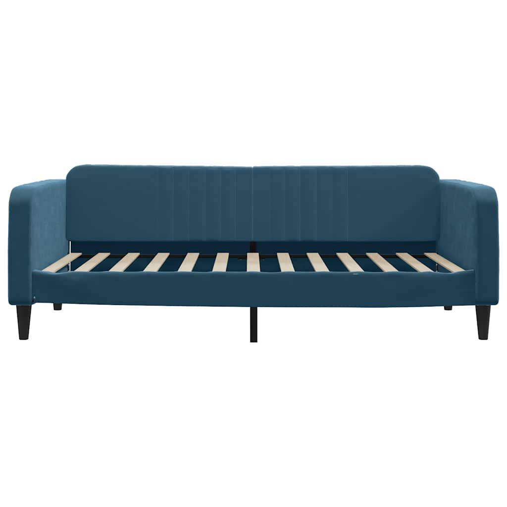 vidaXL Sofa rozsuwana, niebieska, 100x200 cm, aksamit