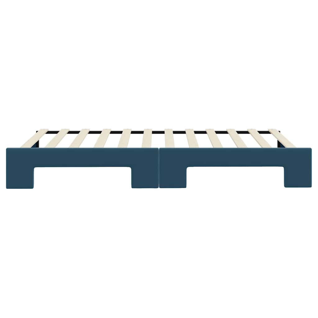 vidaXL Sofa rozsuwana, niebieska, 100x200 cm, aksamit