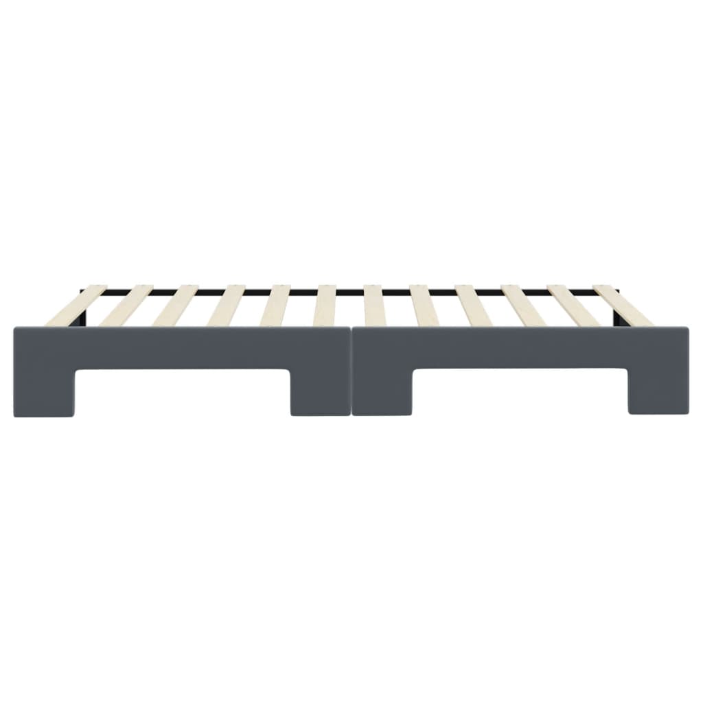 vidaXL Sofa rozsuwana, ciemnoszara, 100x200 cm, aksamit