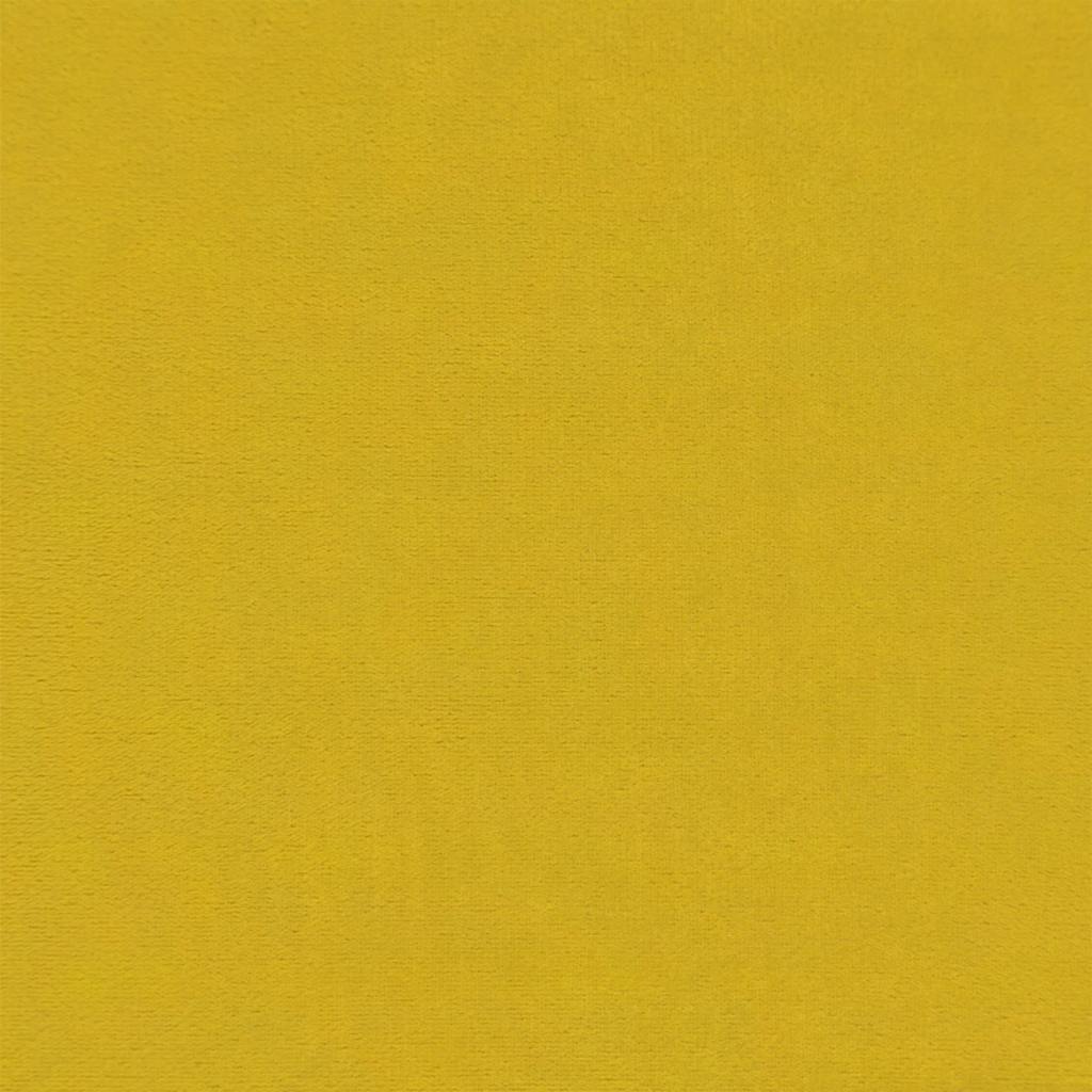 vidaXL Sofa rozsuwana, żółta, 100x200 cm, aksamit