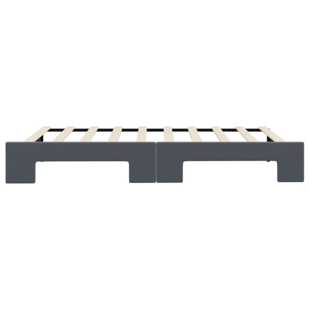 vidaXL Sofa rozsuwana, ciemnoszara, 90x190 cm, aksamit