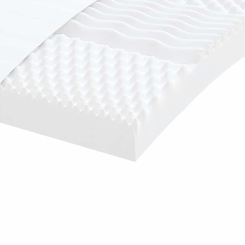 vidaXL Sofa rozsuwana z materacami, ciemnozielona, 80x200 cm, aksamit